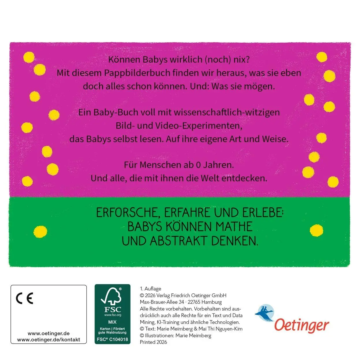 Rückseite: 9783751206099 | BiBiBiber hat da mal 'ne Frage. Warum können Babys nix? Zahlen &amp;...