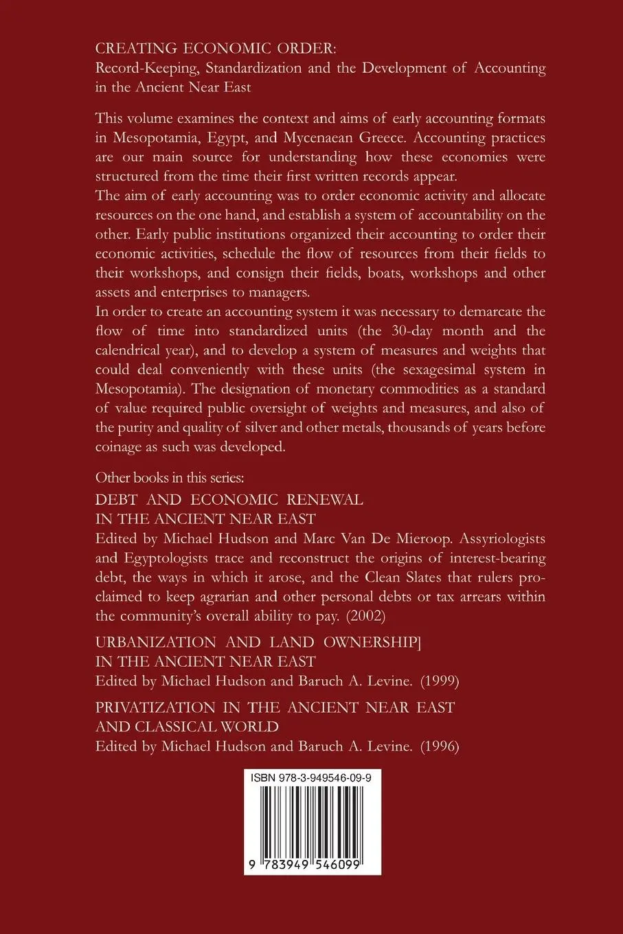 Rückseite: 9783949546099 | Creating Economic Order | Michael Hudson (u. a.) | Taschenbuch | 2023