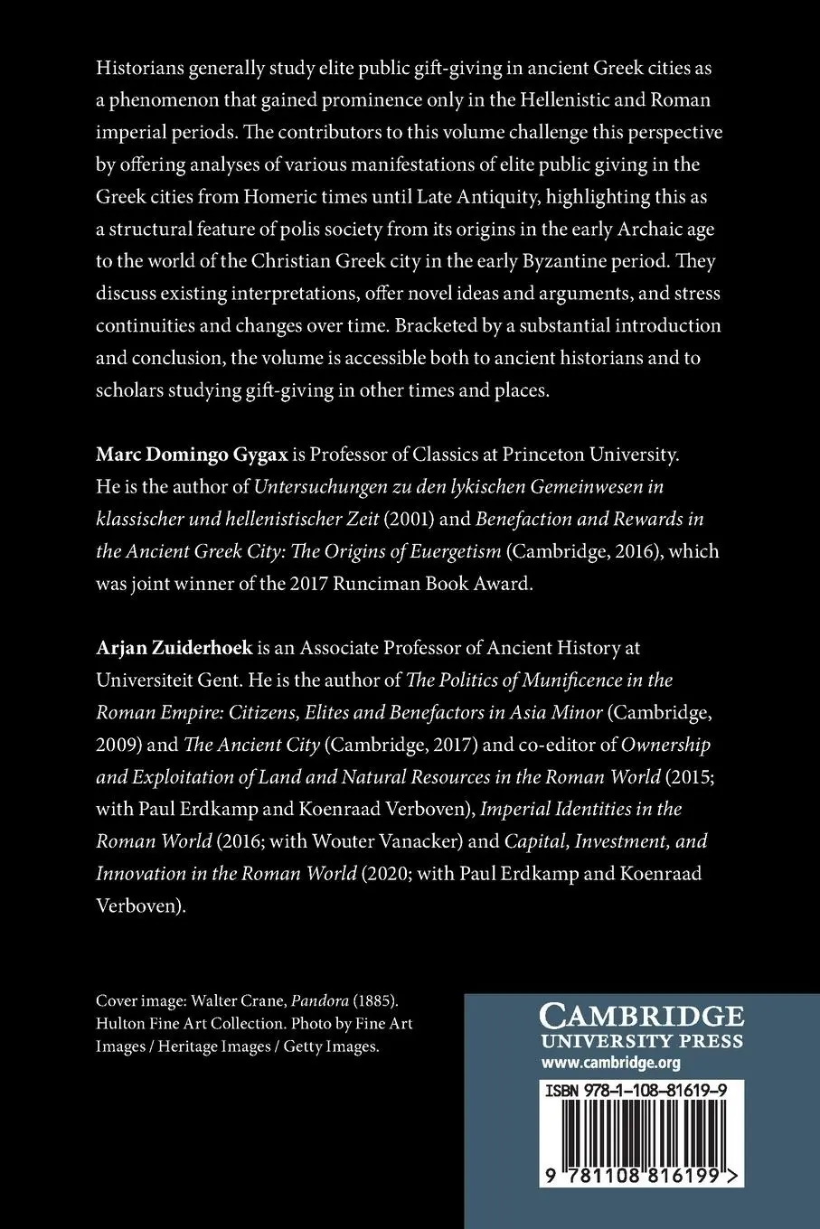 Rückseite: 9781108816199 | Benefactors and the Polis | Marc Domingo Gygax (u. a.) | Taschenbuch
