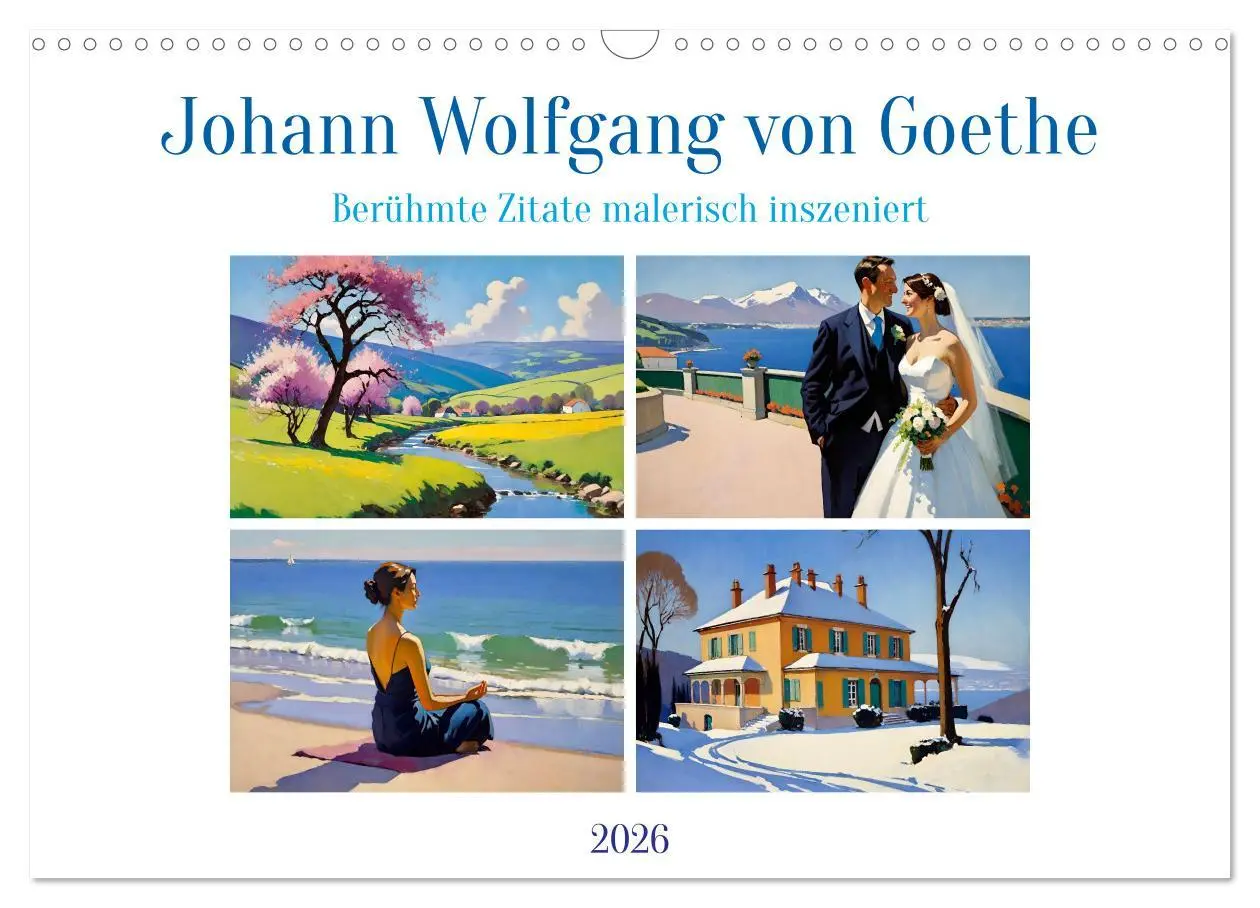 Cover: 9783457266199 | Johann Wolfgang von Goethe. Berühmte Zitate malerisch inszeniert...