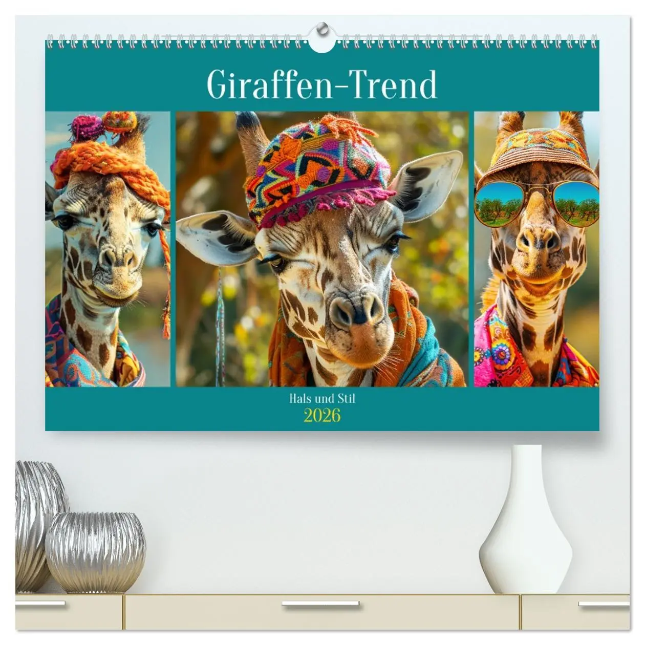 Cover: 9783457406199 | Giraffen-Trend. Hals und Stil (hochwertiger Premium Wandkalender...