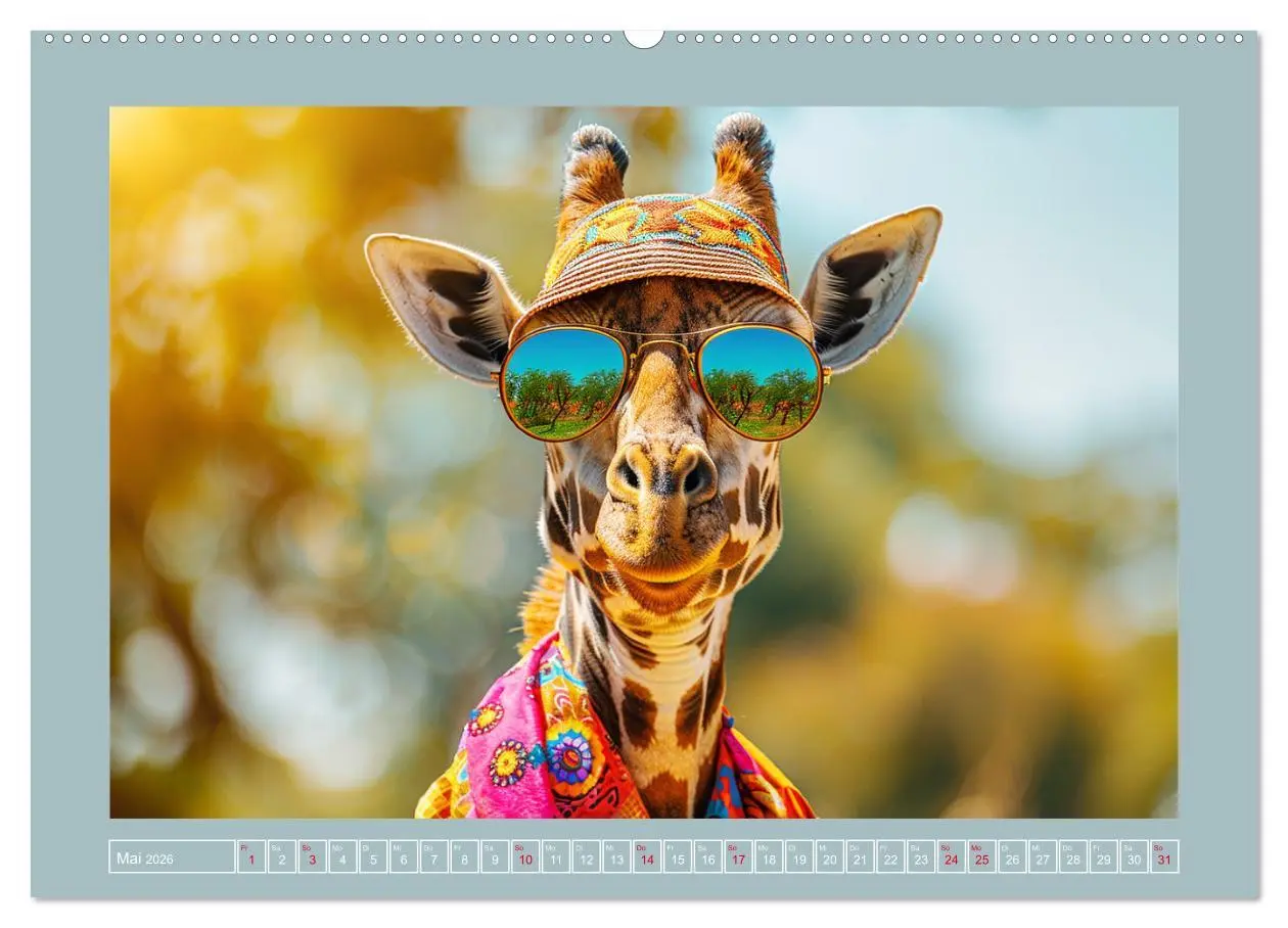 Bild: 9783457406199 | Giraffen-Trend. Hals und Stil (hochwertiger Premium Wandkalender...