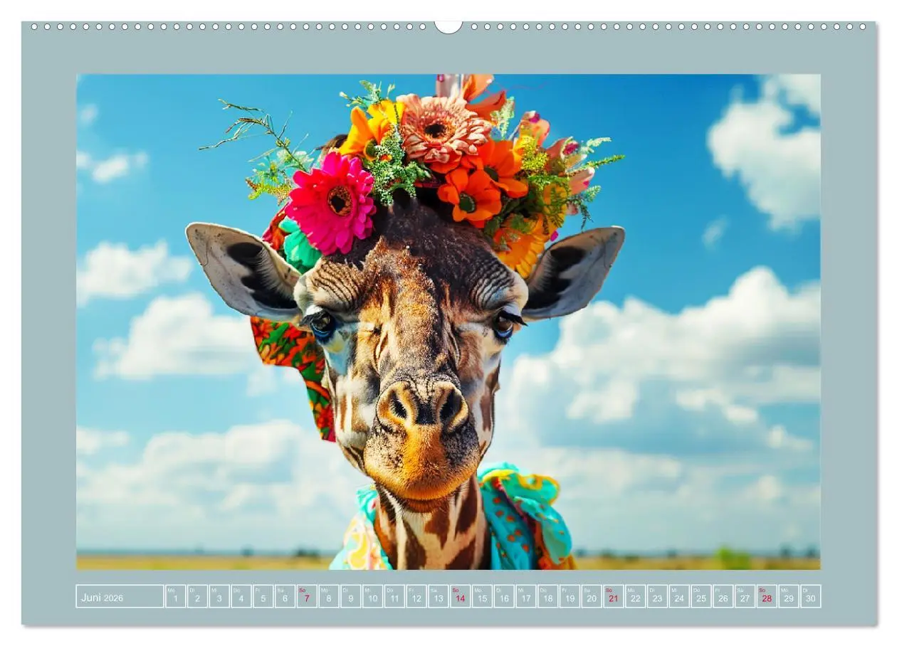 Bild: 9783457406199 | Giraffen-Trend. Hals und Stil (hochwertiger Premium Wandkalender...