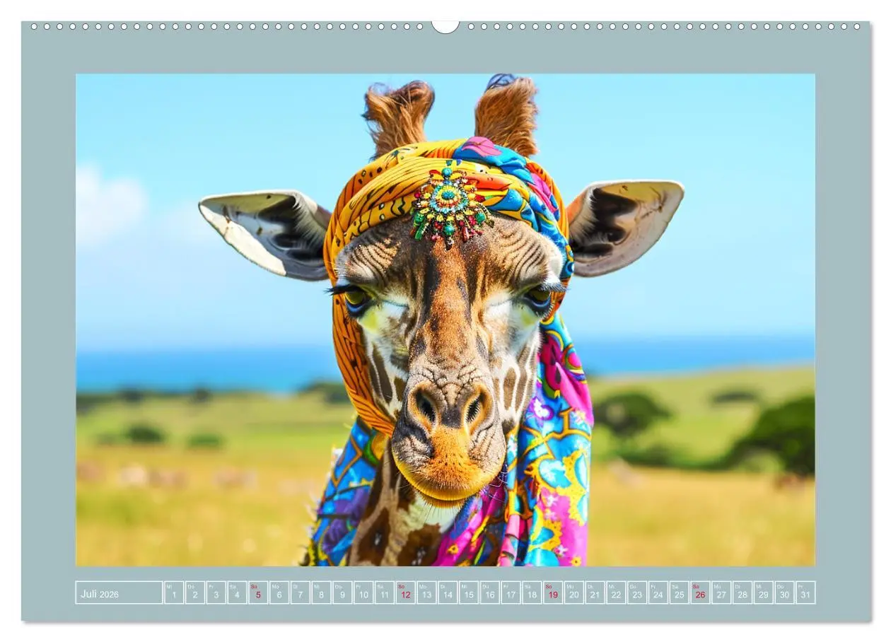 Bild: 9783457406199 | Giraffen-Trend. Hals und Stil (hochwertiger Premium Wandkalender...