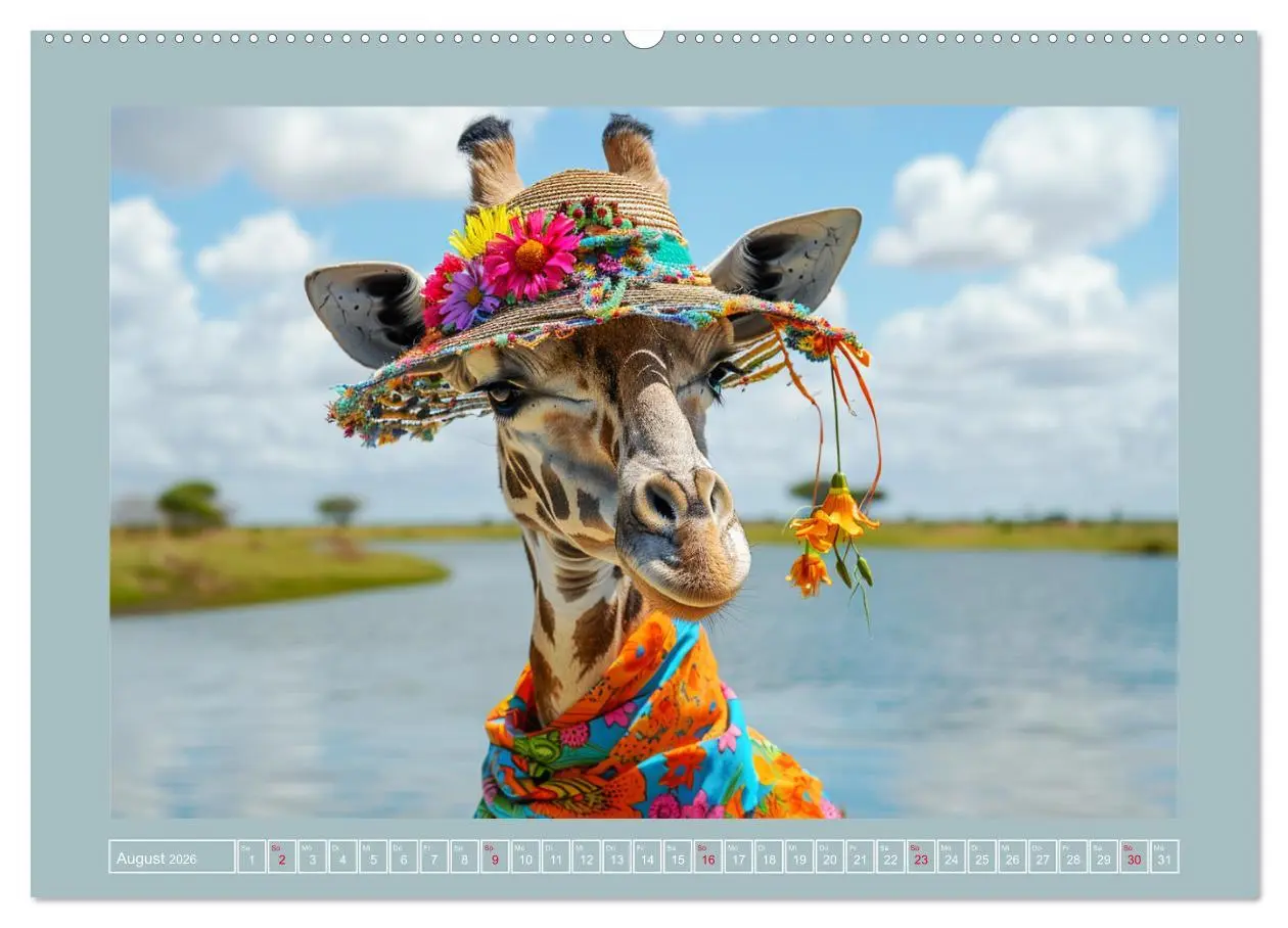 Bild: 9783457406199 | Giraffen-Trend. Hals und Stil (hochwertiger Premium Wandkalender...