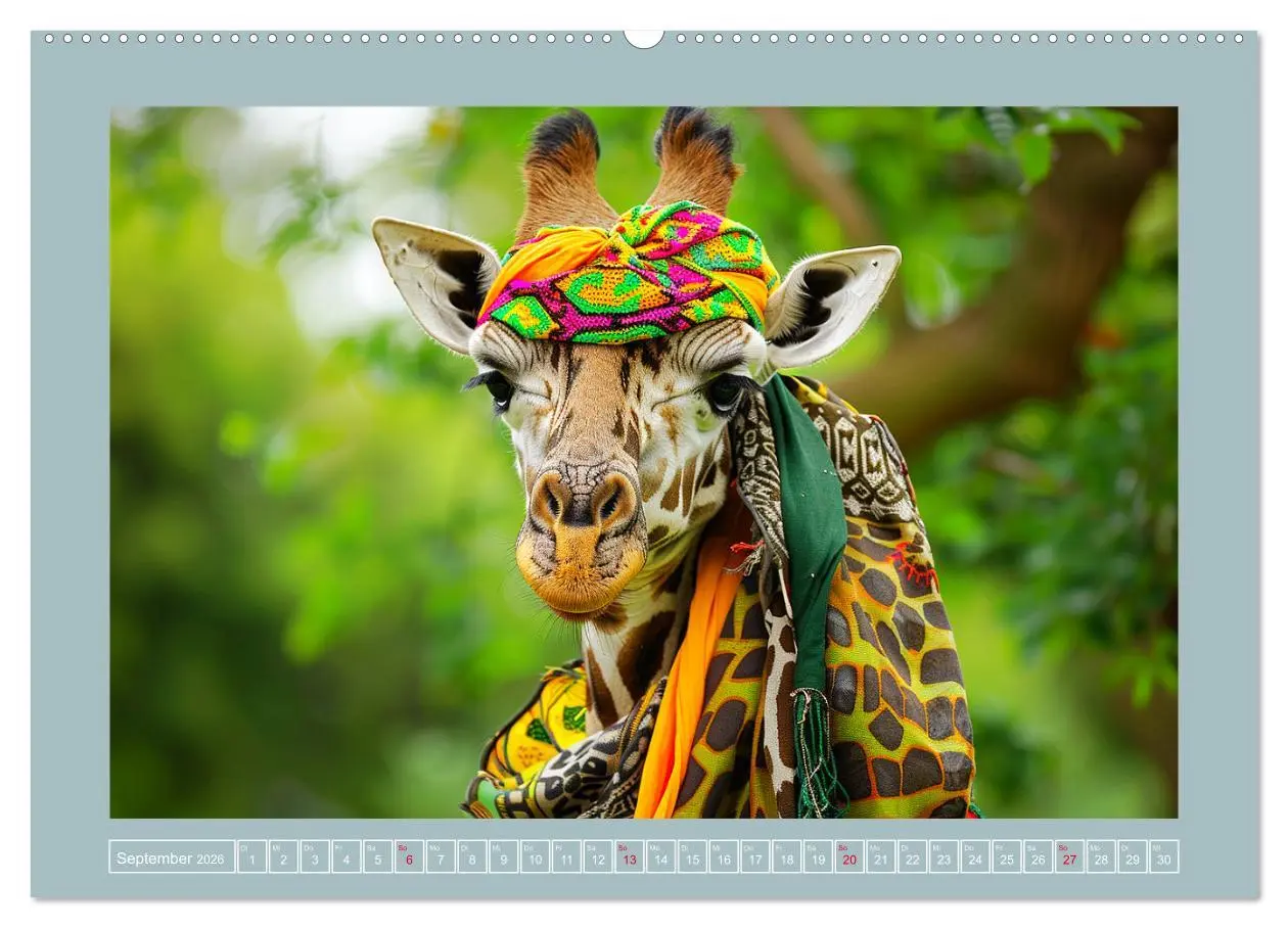 Bild: 9783457406199 | Giraffen-Trend. Hals und Stil (hochwertiger Premium Wandkalender...