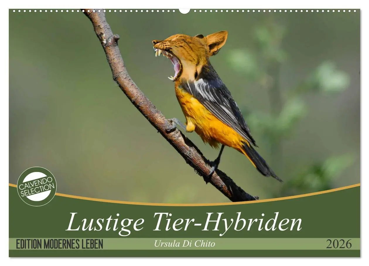 Cover: 9783457886199 | Lustige Tier-Hybriden (Wandkalender 2026 DIN A2 quer), CALVENDO...