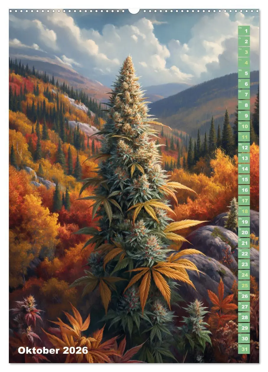 Bild: 9783516286199 | Rauschende Aussichten - Der ultimative Cannabis-Kalender...