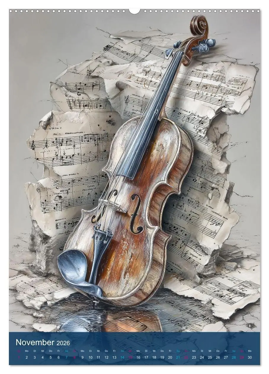 Bild: 9783516666199 | Leben für die Musik (Wandkalender 2026 DIN A2 hoch), CALVENDO...