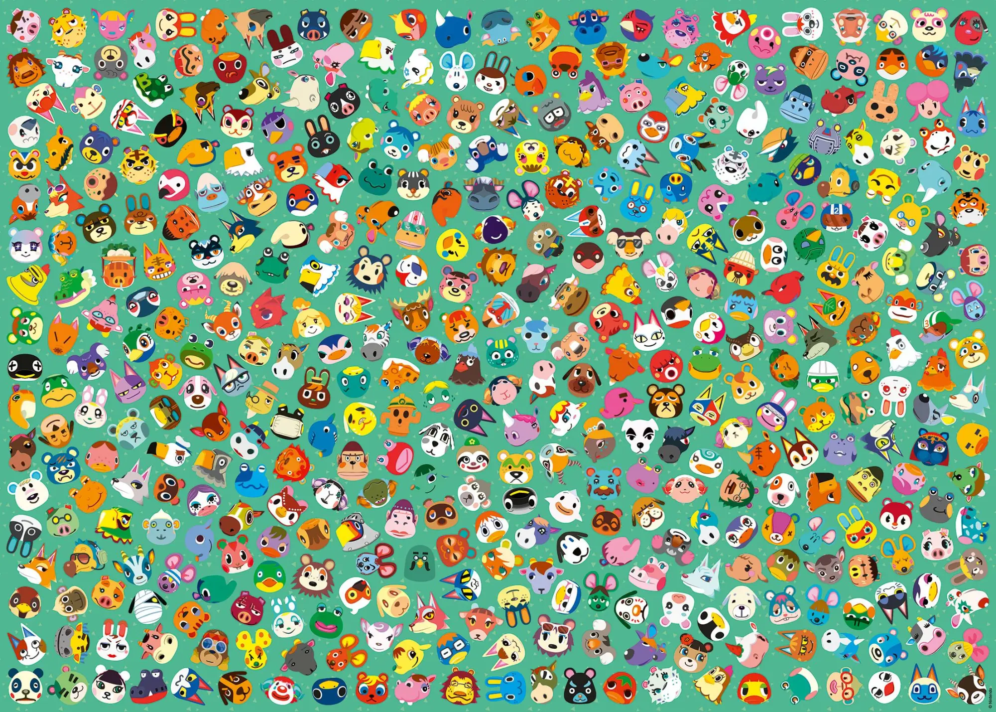 Cover: 4005555006299 | Erwachsenenpuzzle 1000 Teile - Challenge Animal Crossing | Spiel