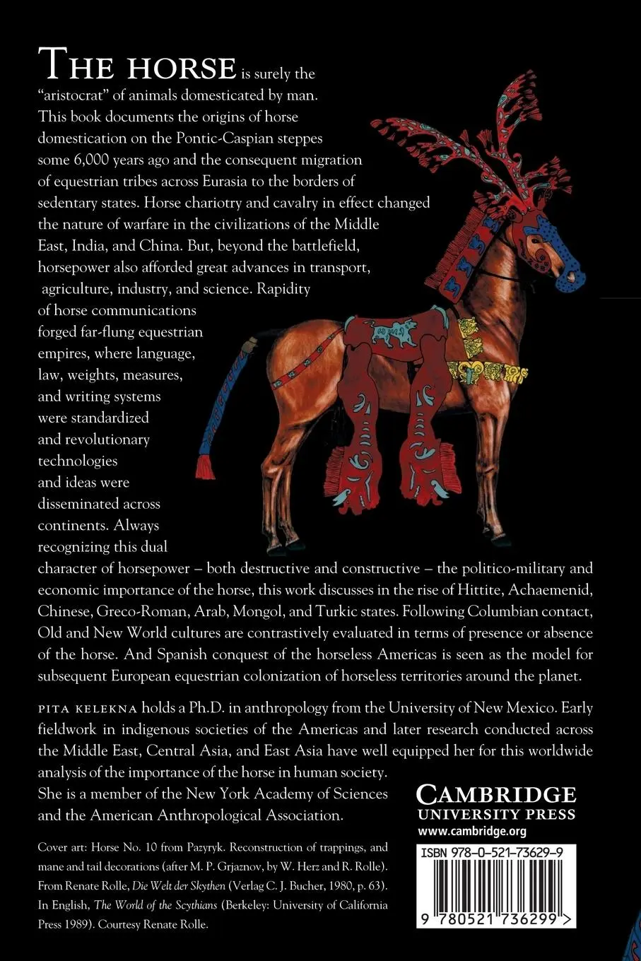 Rückseite: 9780521736299 | The Horse in Human History | Pita Kelekna | Taschenbuch | Englisch