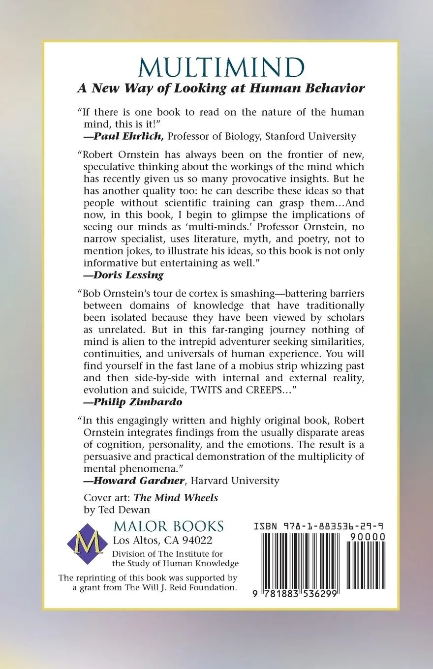 Rückseite: 9781883536299 | Multimind | A New Way of Looking at Human Behavior | Robert Ornstein