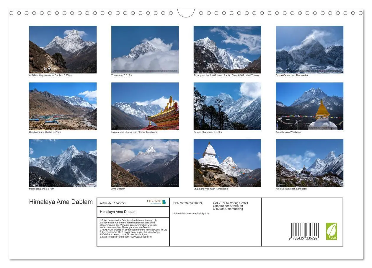 Bild: 9783435236299 | Himalaya Ama Dablam (Wandkalender 2025 DIN A3 quer), CALVENDO...