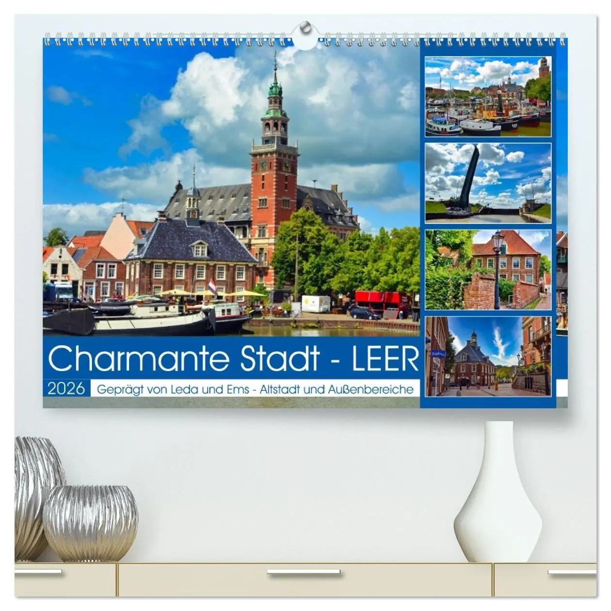 Cover: 9783516656299 | Charmante Stadt - LEER (hochwertiger Premium Wandkalender 2026 DIN...