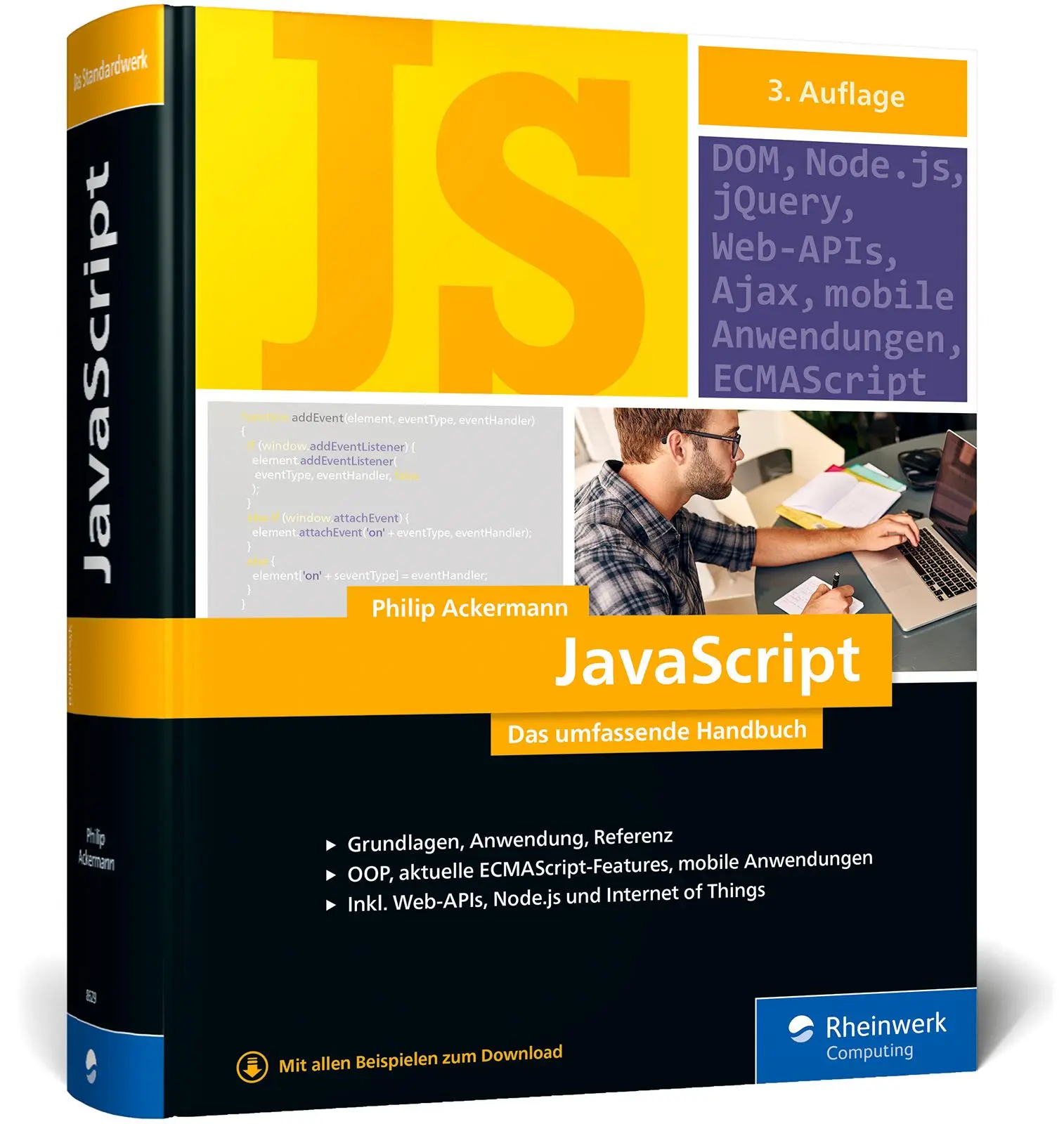 Cover: 9783836286299 | JavaScript | Philip Ackermann | Buch | Rheinwerk Computing | 1273 S.