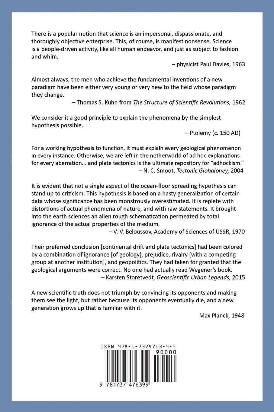 Rückseite: 9781737476399 | 20 Reasons to Question Plate Tectonics | Ellis Hughes | Taschenbuch