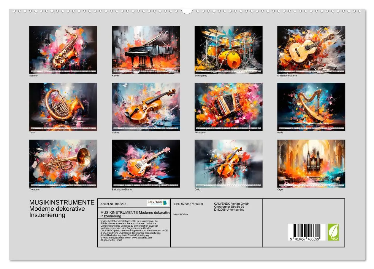 Bild: 9783457486399 | MUSIKINSTRUMENTE Moderne dekorative Inszenierung (hochwertiger...