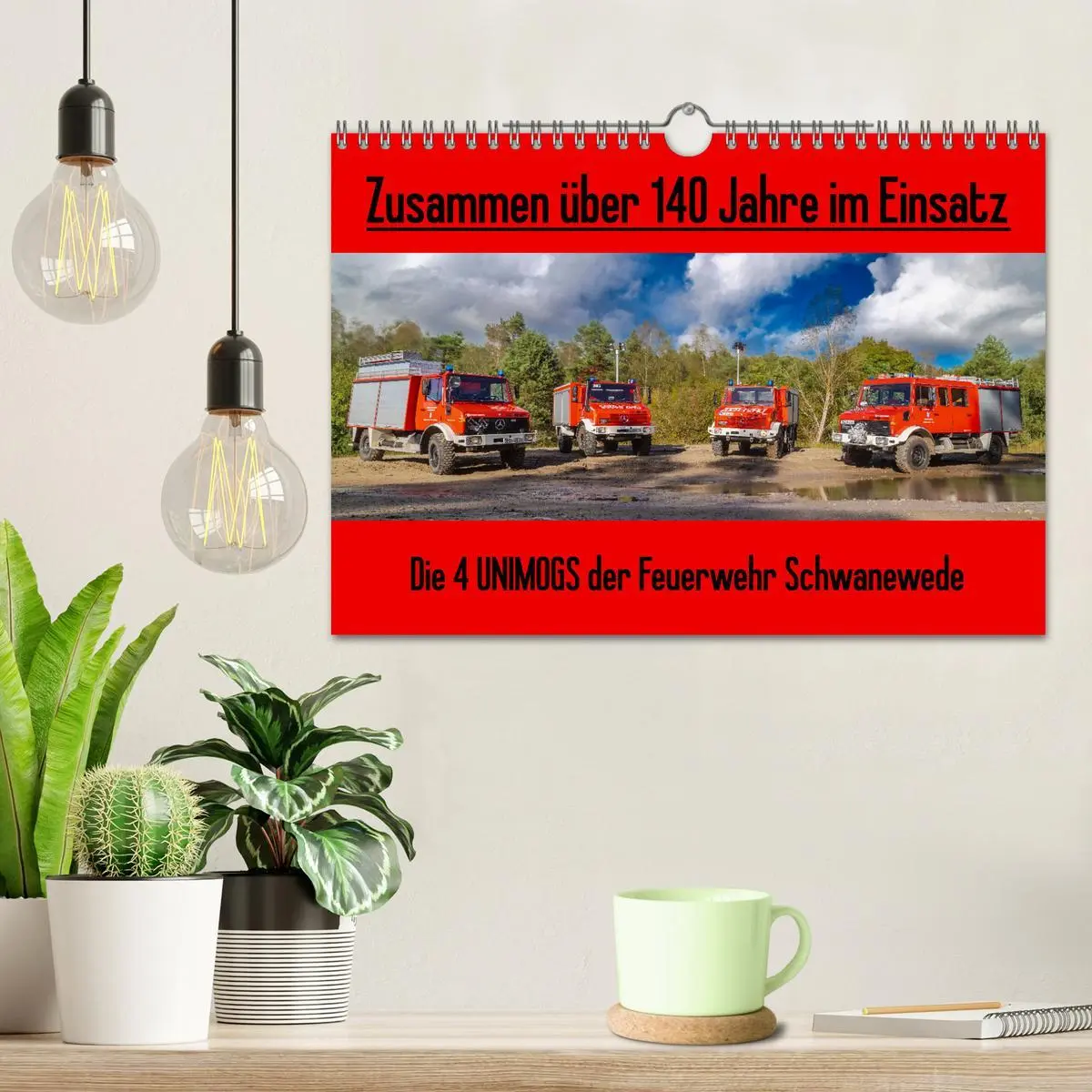 Bild: 9783457556399 | Die 4 UNIMOGS der Feuerwehr Schwanewede (Wandkalender 2026 DIN A4...