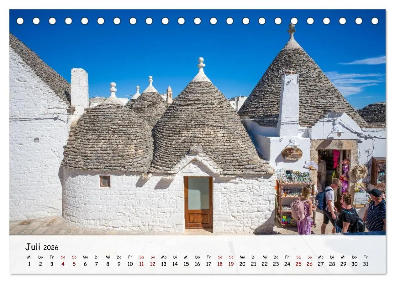Bild: 9783516716399 | Italien - Tief im Süden (Tischkalender 2026 DIN A5 quer), CALVENDO...