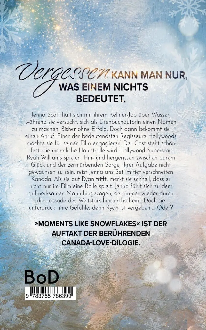 Rückseite: 9783755786399 | Moments like Snowflakes | Mila Marten | Taschenbuch | Paperback | 2022