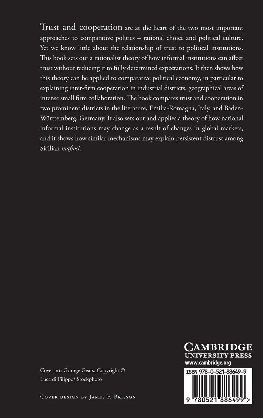 Rückseite: 9780521886499 | The Political Economy of Trust | Henry Farrell | Buch | Gebunden