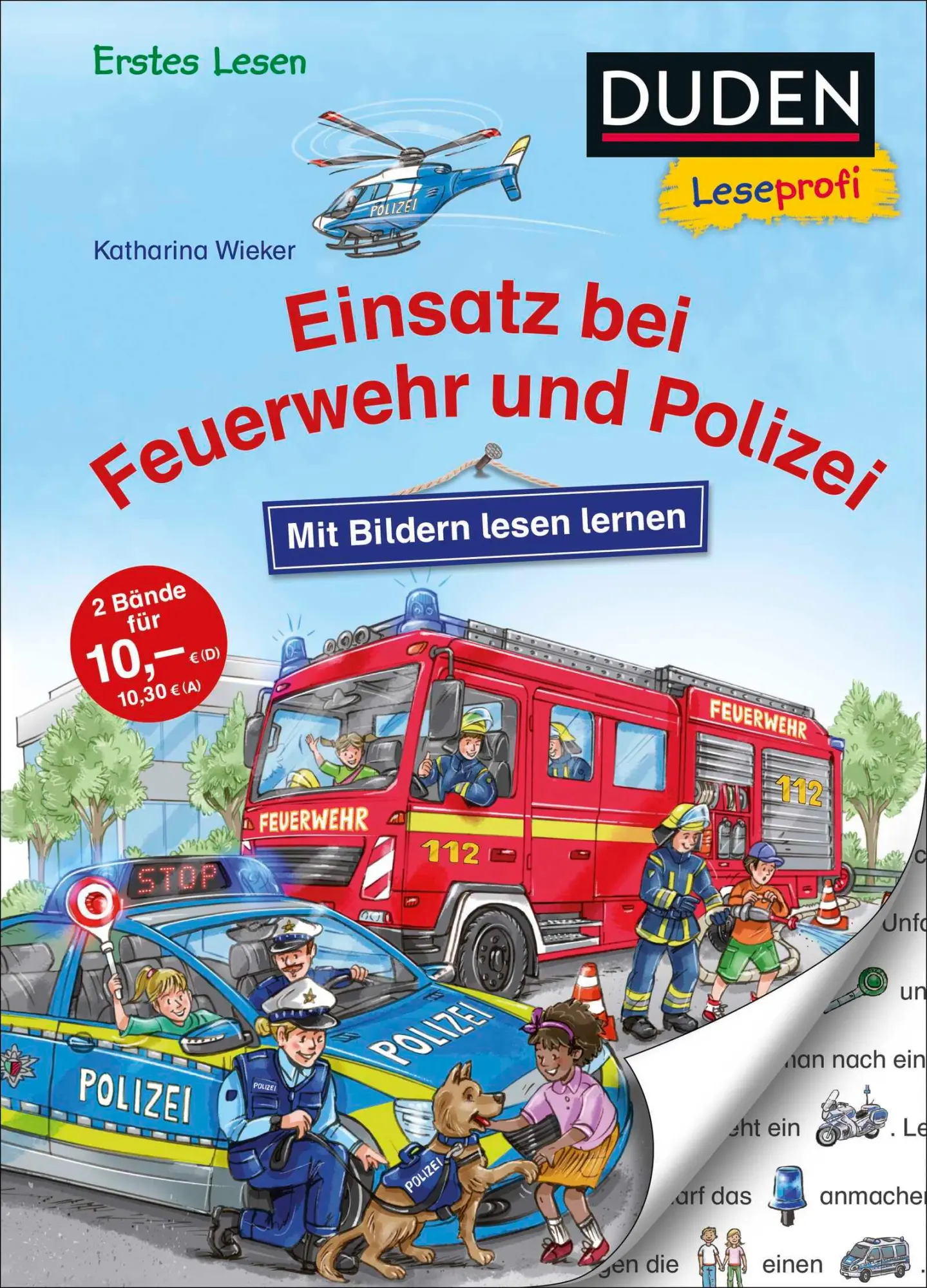Cover: 9783737336499 | Duden Leseprofi - Mit Bildern lesen lernen: Einsatz bei Feuerwehr...