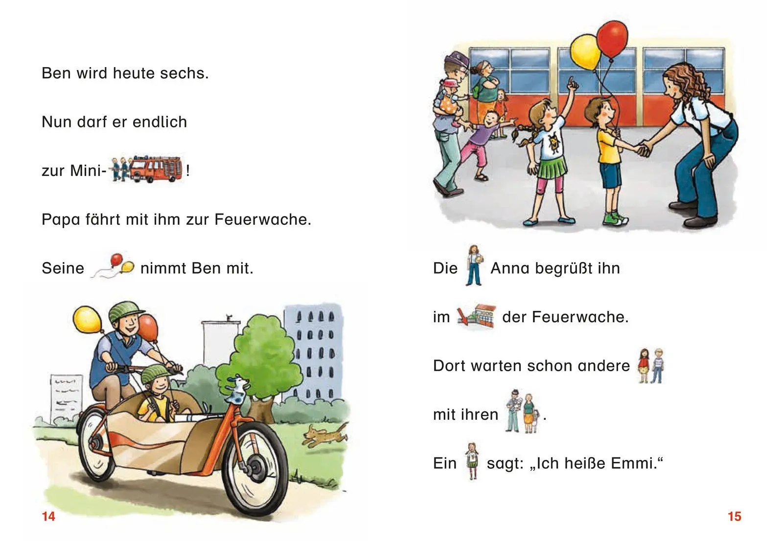 Bild: 9783737336499 | Duden Leseprofi - Mit Bildern lesen lernen: Einsatz bei Feuerwehr...