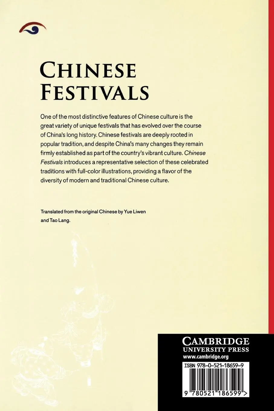 Rückseite: 9780521186599 | Chinese Festivals | Liming Wei | Taschenbuch | Englisch | 2019