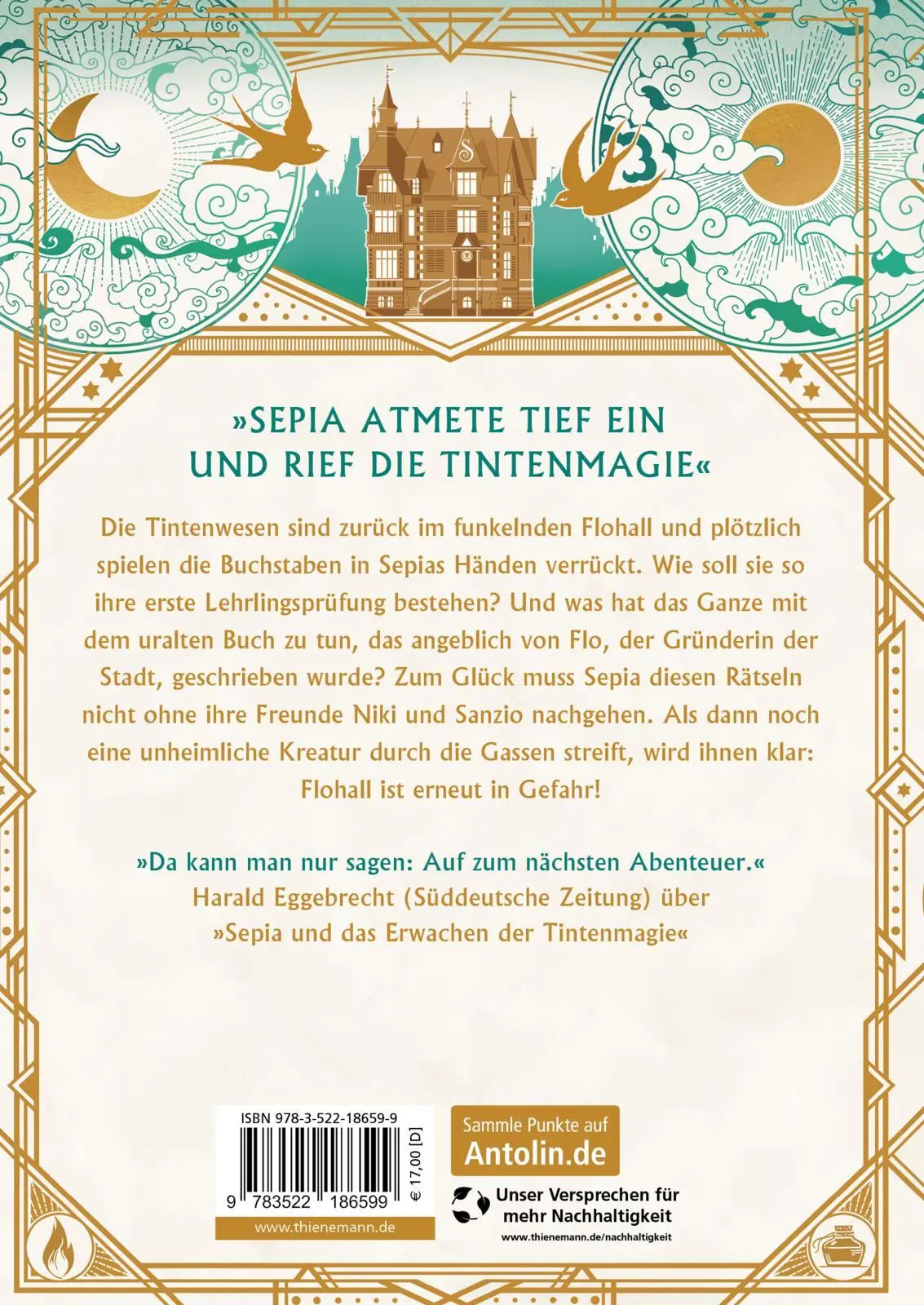 Rückseite: 9783522186599 | Sepia 2: Sepia und die Verschwörung von Flohall | Theresa Bell | Buch