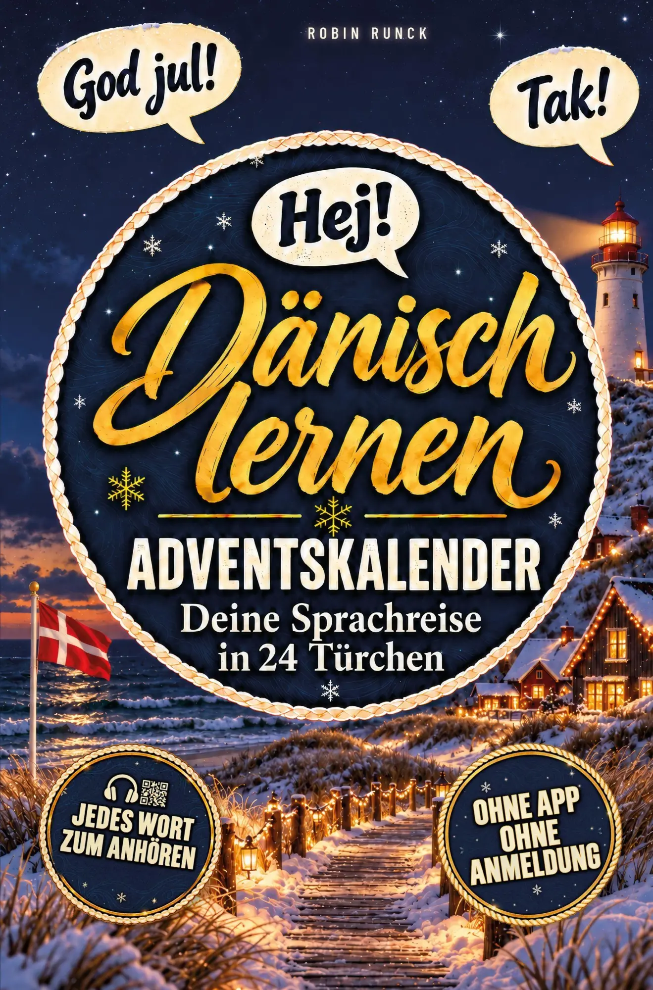 Cover: 9783911326599 | Dänisch lernen Adventskalender - Hej Dänemark! Deine Sprachreise in...