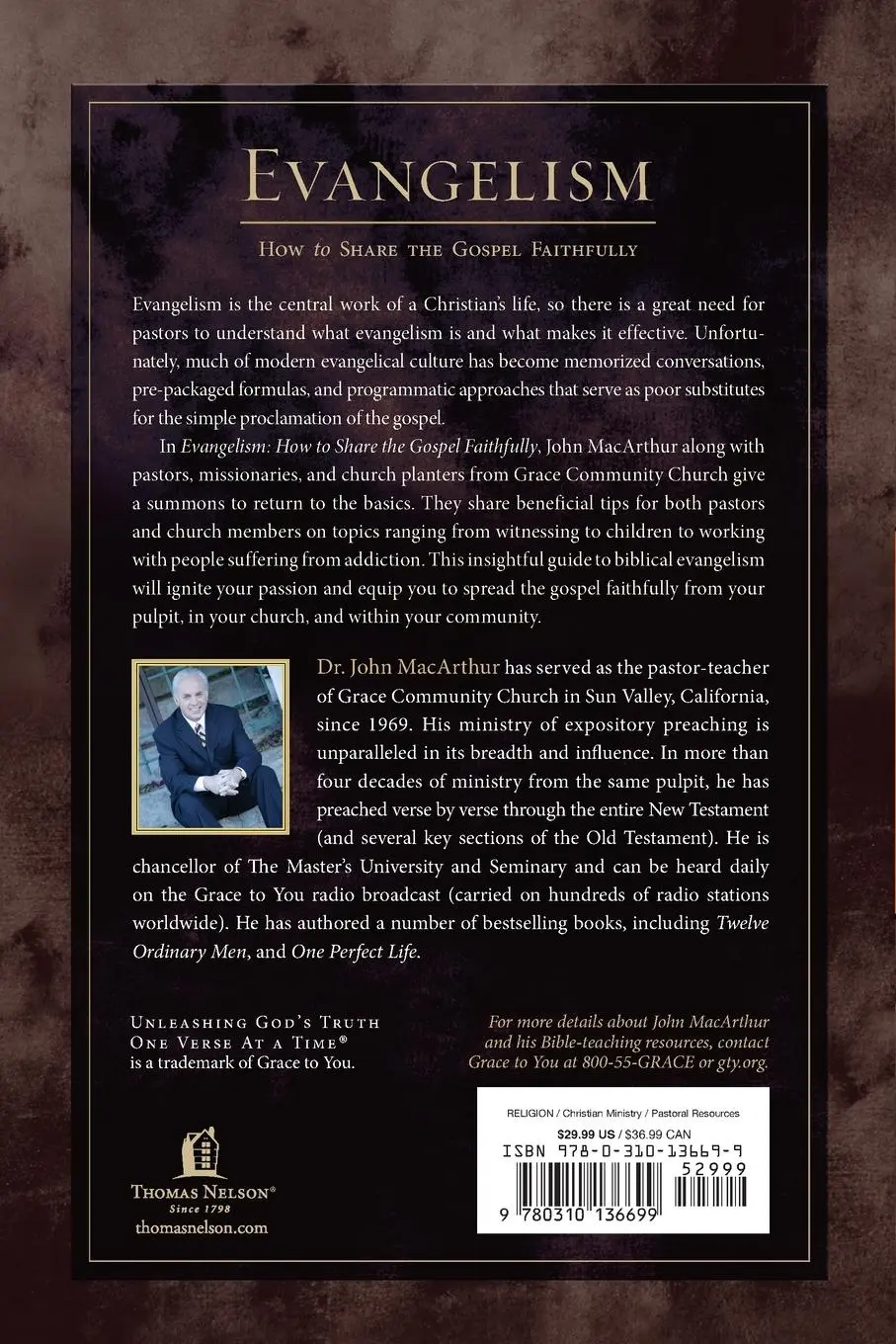 Rückseite: 9780310136699 | Evangelism | How to Share the Gospel Faithfully | Macarthur (u. a.)