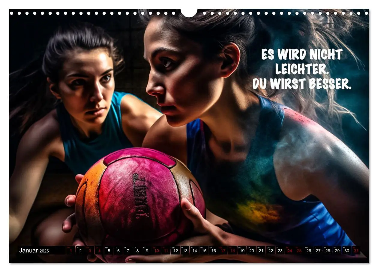 Bild: 9783457526699 | Motivation und Handball (Wandkalender 2026 DIN A3 quer), CALVENDO...