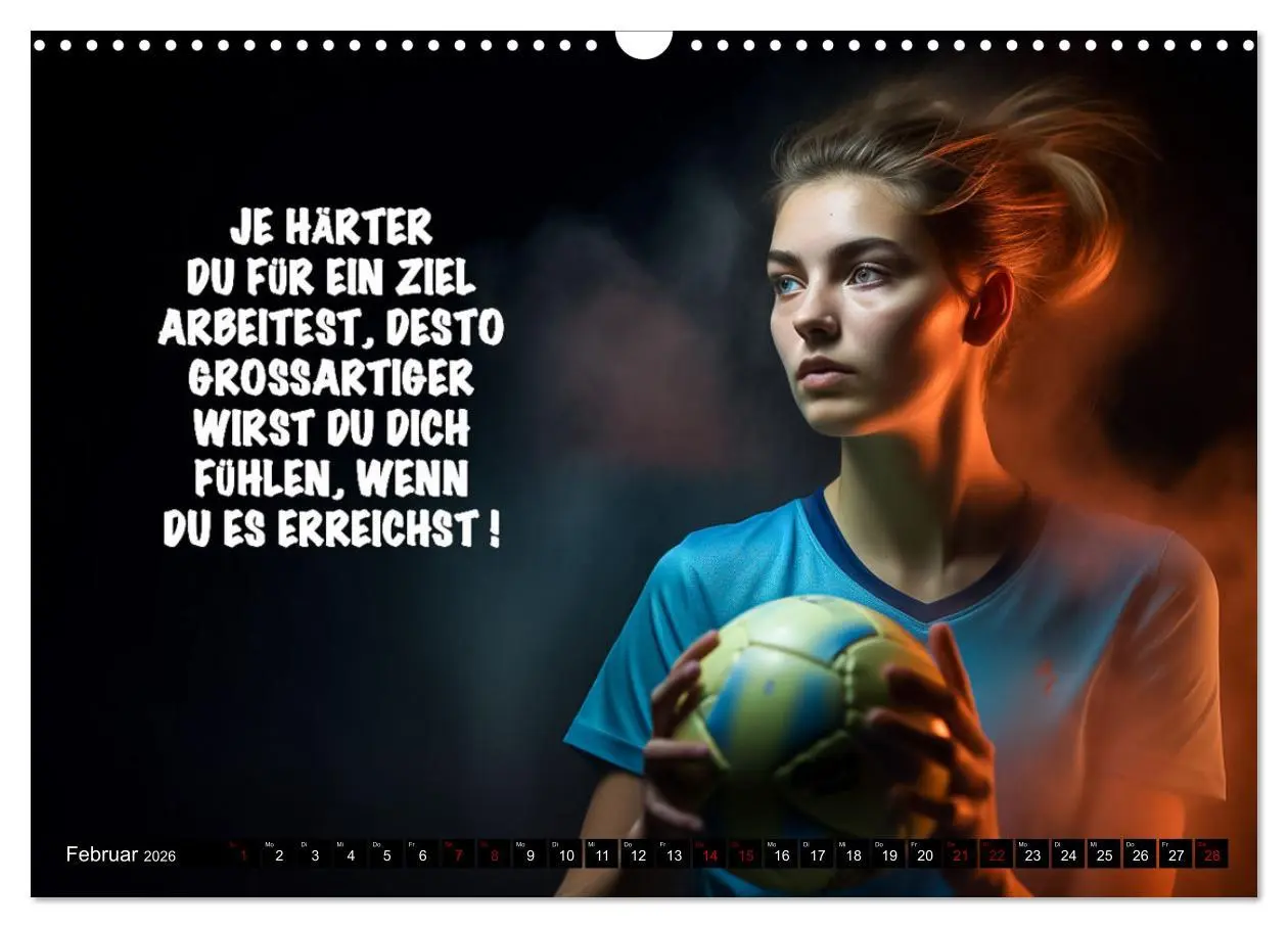 Bild: 9783457526699 | Motivation und Handball (Wandkalender 2026 DIN A3 quer), CALVENDO...