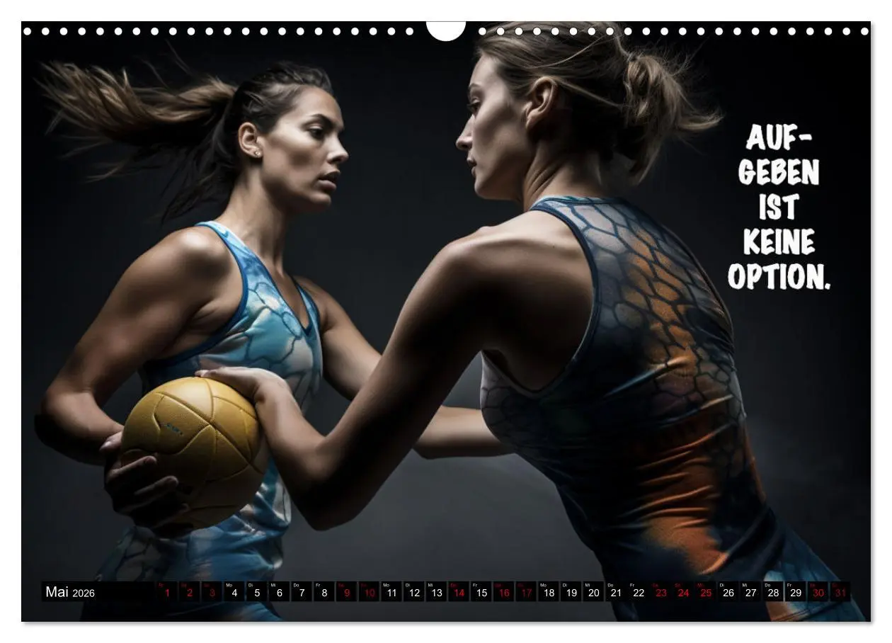 Bild: 9783457526699 | Motivation und Handball (Wandkalender 2026 DIN A3 quer), CALVENDO...
