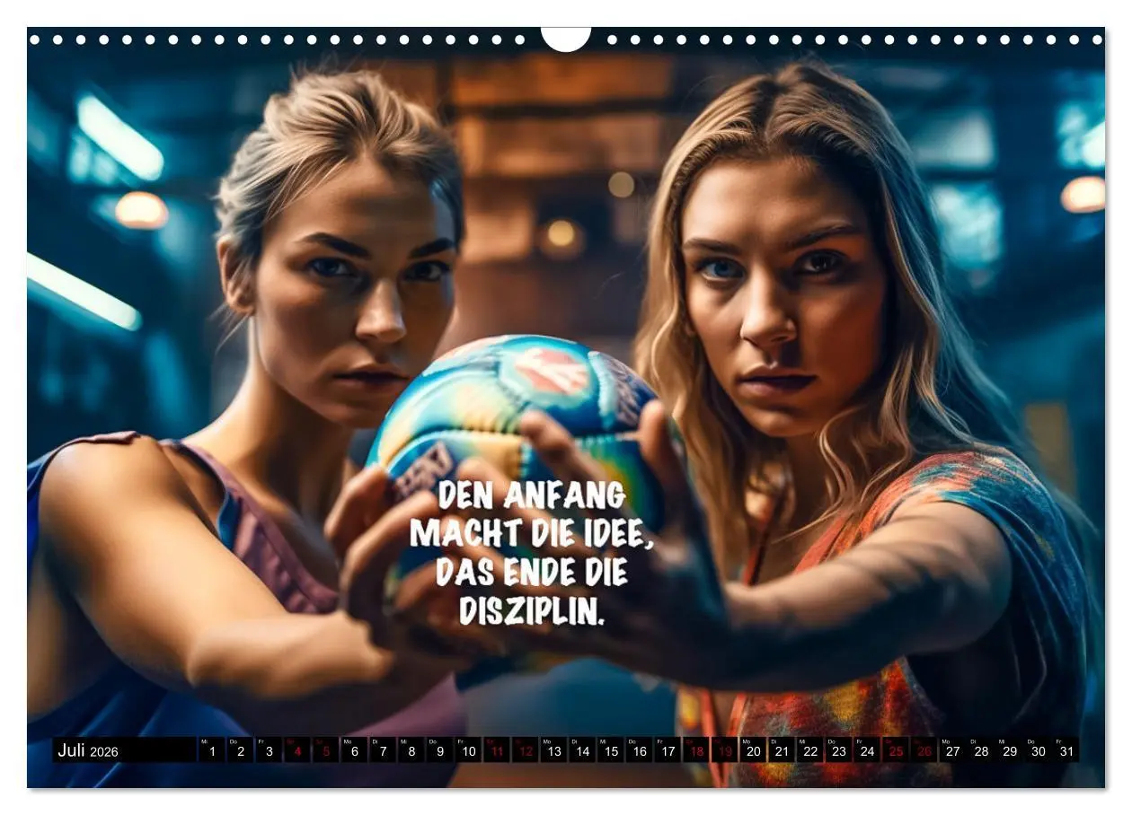 Bild: 9783457526699 | Motivation und Handball (Wandkalender 2026 DIN A3 quer), CALVENDO...