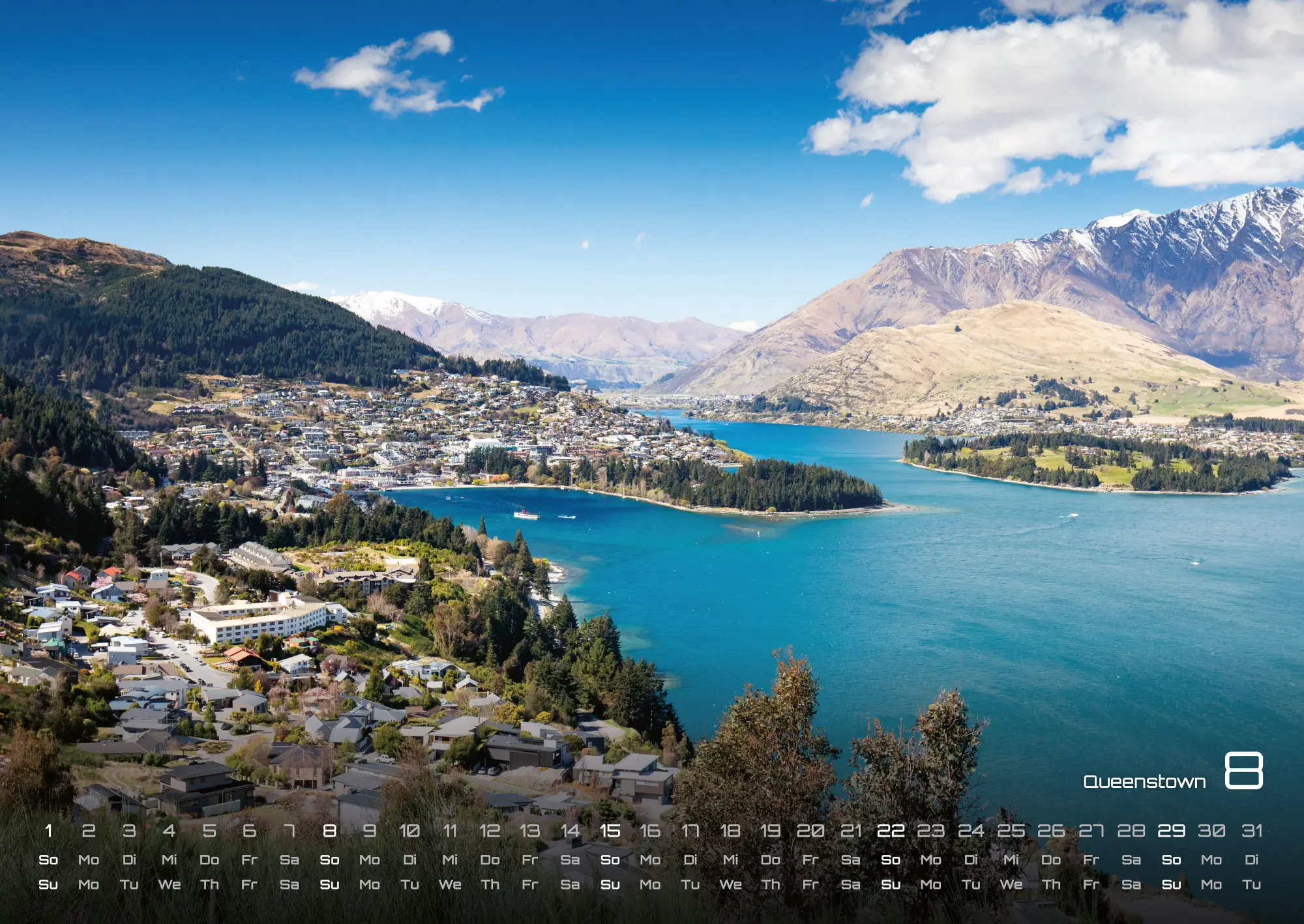 Bild: 9783986736699 | Neuseeland - Das Land der langen weißen Wolke - 2027 - Kalender DIN A2
