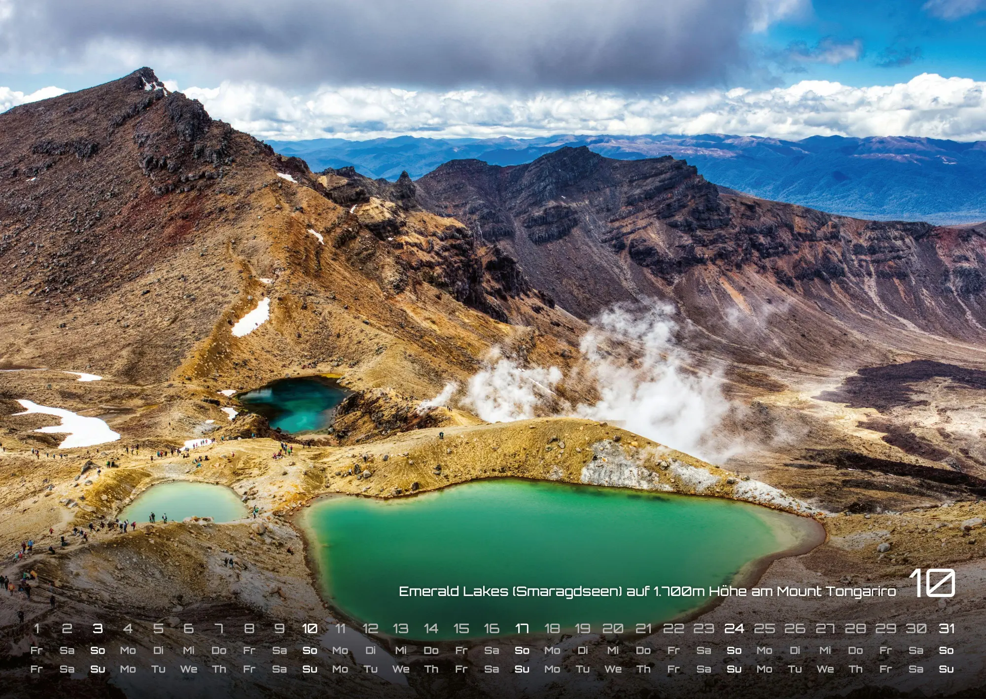 Bild: 9783986736699 | Neuseeland - Das Land der langen weißen Wolke - 2027 - Kalender DIN A2