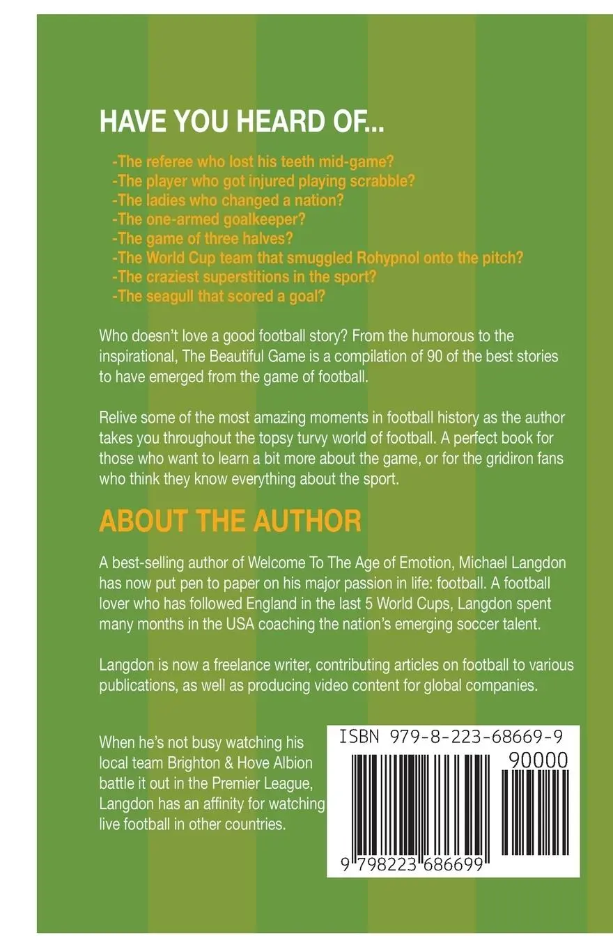Rückseite: 9798223686699 | The Beautiful Game - The Most Amazing Soccer Stories of All Time