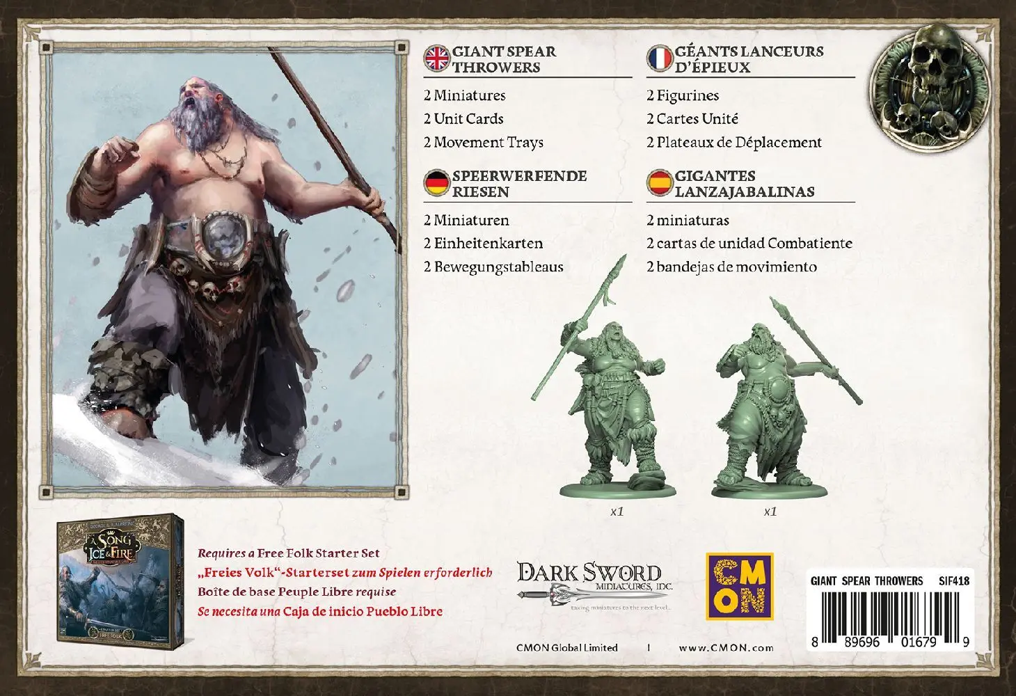 Bild: 889696016799 | A Song of Ice &amp; Fire - Giant Spear Throwers (Speerwerfende Riesen)