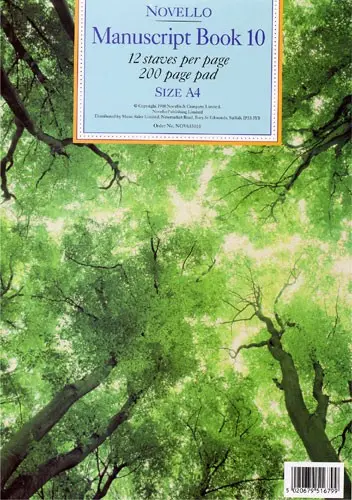 Cover: 5020679516799 | Novello Manuscript Book 10 A4 | Novello Manuscript Books | Buch