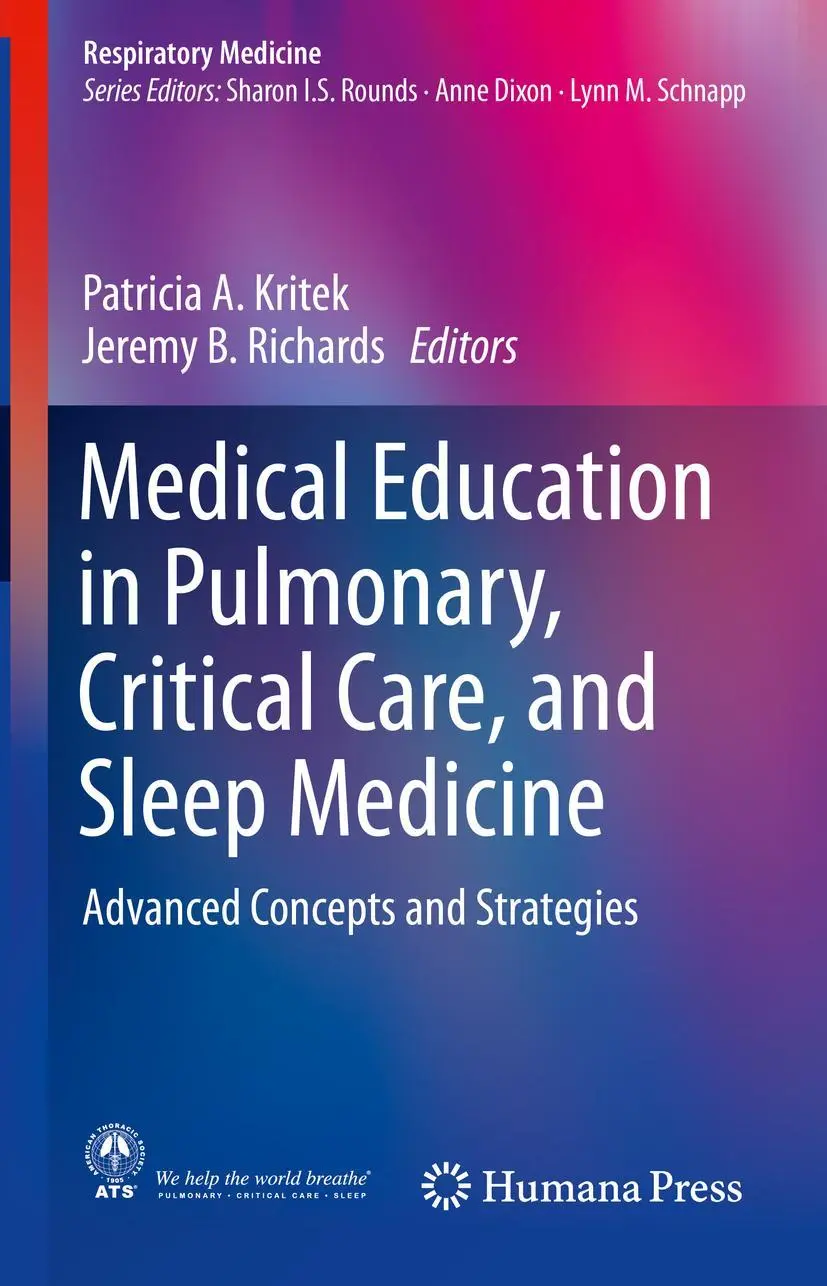 Cover: 9783030106799 | Medical Education in Pulmonary, Critical Care, and Sleep Medicine