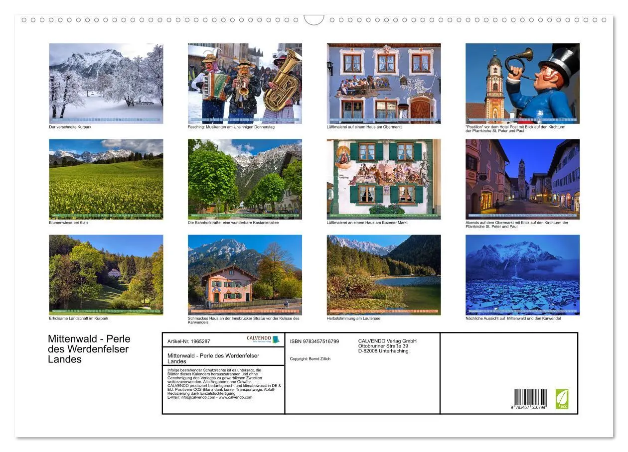 Bild: 9783457516799 | Mittenwald - Perle des Werdenfelser Landes (Wandkalender 2026 DIN...