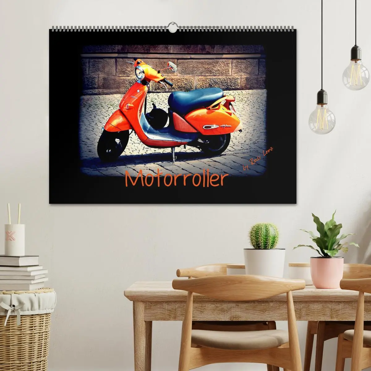 Bild: 9783516226799 | Motorroller (Wandkalender 2026 DIN A2 quer), CALVENDO Monatskalender