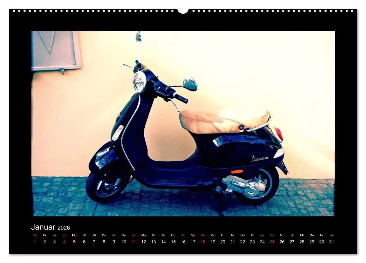 Bild: 9783516226799 | Motorroller (Wandkalender 2026 DIN A2 quer), CALVENDO Monatskalender