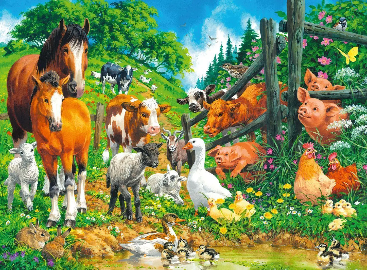 Bild: 4005556106899 | Versammlung der Tiere, Puzzle 100 Teile XXL | Spiel | Kinderpuzzle