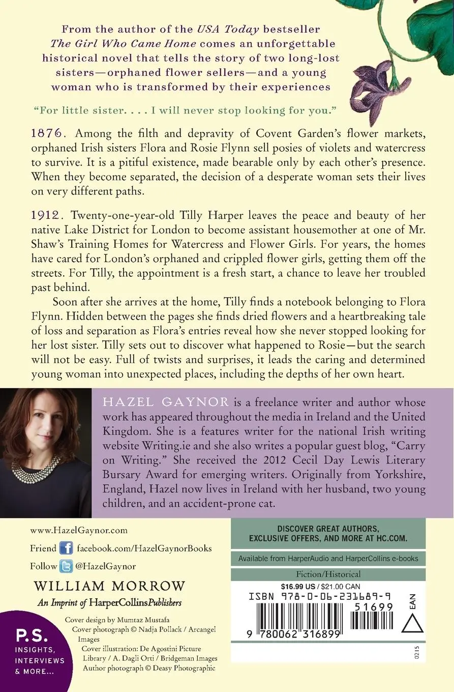 Rückseite: 9780062316899 | Memory of Violets, A | Hazel Gaynor | Taschenbuch | Englisch | 2020