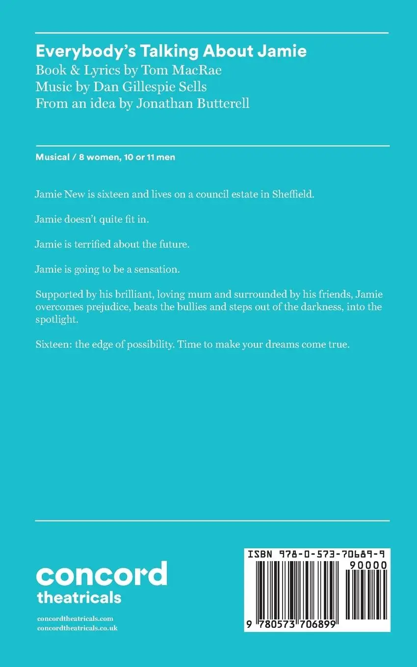 Rückseite: 9780573706899 | Everybody's Talking About Jamie | Tom Macrae (u. a.) | Taschenbuch