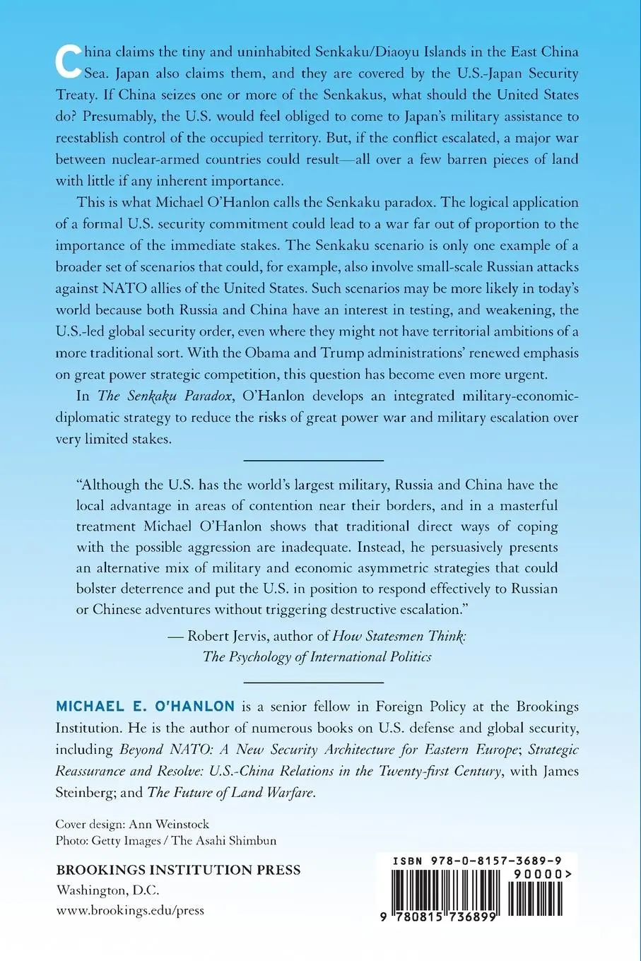 Rückseite: 9780815736899 | The Senkaku Paradox | Risking Great Power War Over Small Stakes | Buch