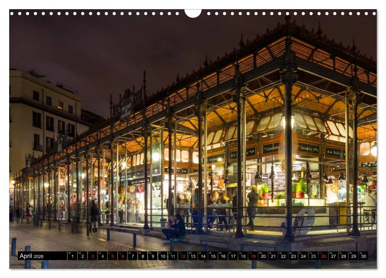 Bild: 9783457986899 | Madrid bei Nacht (Wandkalender 2026 DIN A3 quer), CALVENDO...