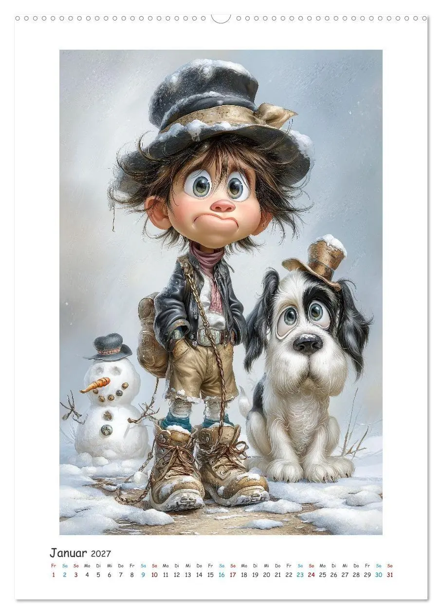 Bild: 9783516906899 | Gassi-Gang (Wandkalender 2027 DIN A2 hoch), CALVENDO Monatskalender